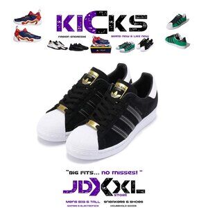 ** RARE ** Adidas superstar black suede EH1543